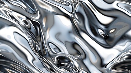 seamless texture of melted silver with a liquid-like, flowing appearance and reflective qualities