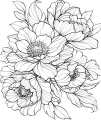 Black and White Hamsa Coloring Page, Serene Illustration