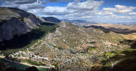Panoramic view of the mountains of Andalucía, Spain, May 2008