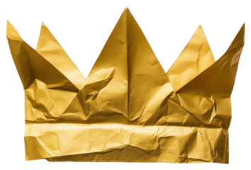 PNG Gold crown paper aluminium furniture.