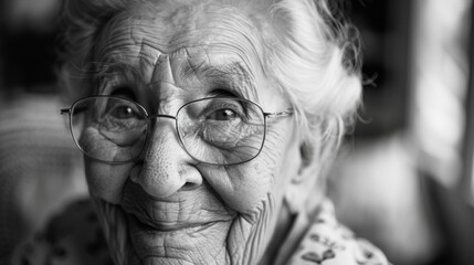 The faint creases around her eyes deepening with each hearty laugh a beautiful reminder of a life filled with love and laughter. .
