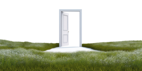 PNG Dreamscapes colorful grass filed landscape door architecture building. 