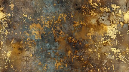 seamless texture of antique gold with a darkened, aged patina and subtle oxidation