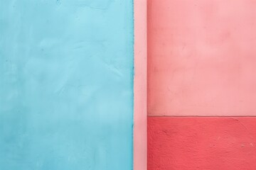 Abstract detail of blue and pink wall paint