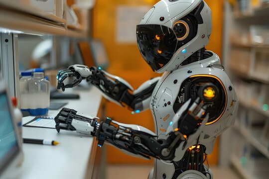 A laboratory for the creation of humanoid android robots to help humans. Synthetic souls yearn, circuits alive, humanity's kin.