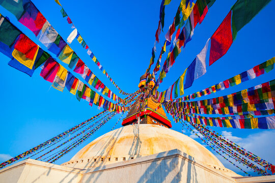 Boudhanath Great Stupa in Kathmandu, Nepal