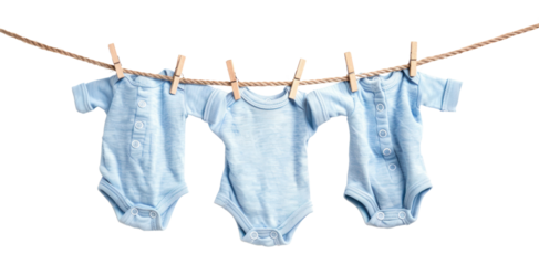 PNG Newborn babysuit hang on rope with clothespin laundry white background clothesline