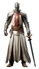 Fototapeta premium PNG Templar knight weapon sword adult