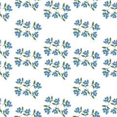Pattern flower and cactus pattern