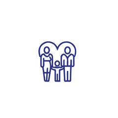 family vector icon , people vector line icon