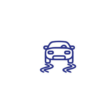 car service vector line icon , auto repair vector icon