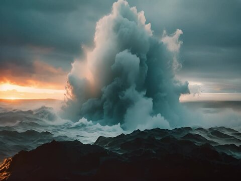 The ocean is a powerful force.