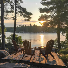 Fototapeta premium Muskoka cottage vacation season 