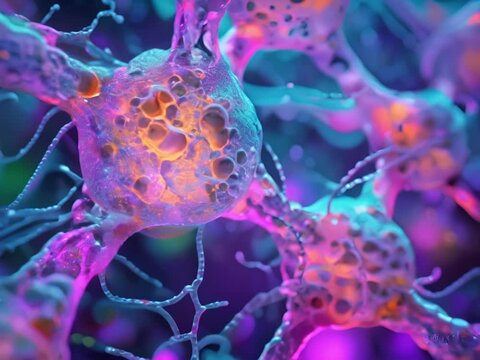 Artistic rendering of neurons