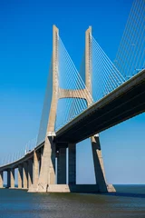 Papier Peint photo autocollant Pont Vasco da Gama Vasco da Gama Bridge in Lisbon