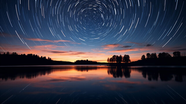 An awe-inspiring astrophotography image of starry sky