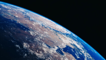 Planet Earth. Universe and planet. 3D-Rendering.