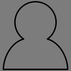 Profile icon just the outline