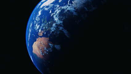 Planet Earth. Universe and planet. 3D-Rendering.