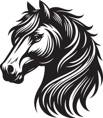 horse head vector