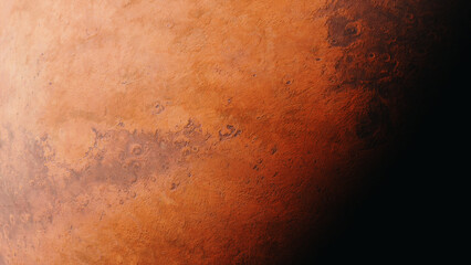 The texture of the planet Mars. Universe and planet. 3D-Rendering.