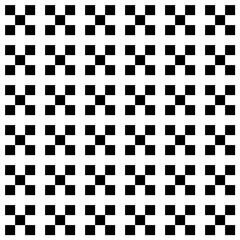 Fototapeta premium Checks pattern. Squares illustration. Tiles wallpaper. Seamless ornament. Ethnic motif. Shapes backdrop. Forms background. Digital paper, textile print, web design, abstract image. Vector artwork.