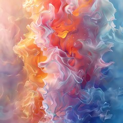 Obraz premium Traditional Art Medium, watercolor and colored pencil fusion