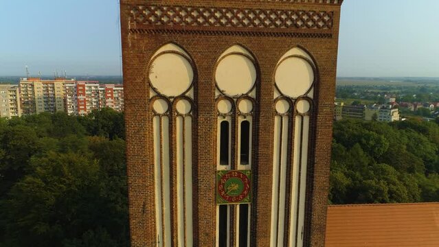 Beautiful Church Stargard Kosciol Swietego Jozefa Aerial View Poland