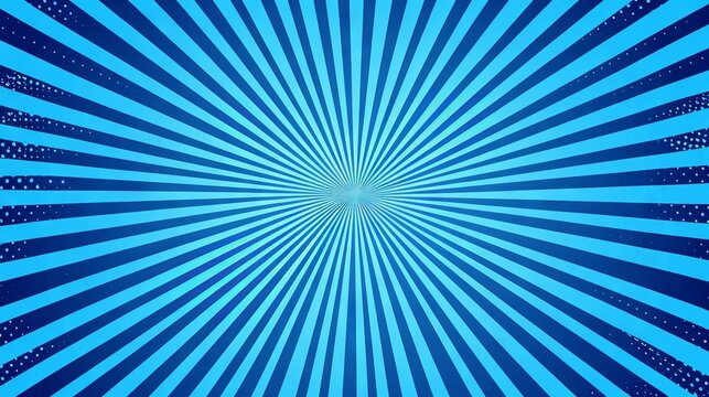 Rays of soft blue light eminating from the centre forming