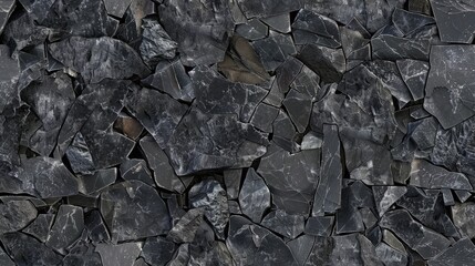 seamless texture of basalt with a fine-grained, dark grey to black color and sometimes with visible crystalline structures