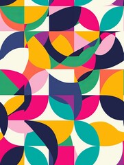 Simplistic colorful pattern