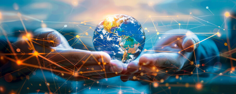 Connected Logistics: Diverse Hands Linking Global Cargo Network, Freight Distribution Systems Worldwide