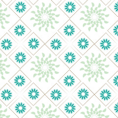uniq floral cubic seamless vector design