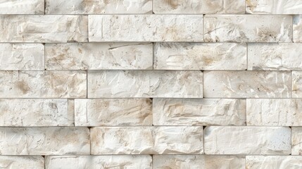 seamless texture of white-washed bricks with a smooth surface and a light, off-white color