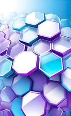 Obraz na płótnie Canvas Abstract geometric background with hexagons in a random pattern, background for design,