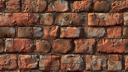 seamless texture of textured bricks with a rough or irregular surface, adding depth and character to the design