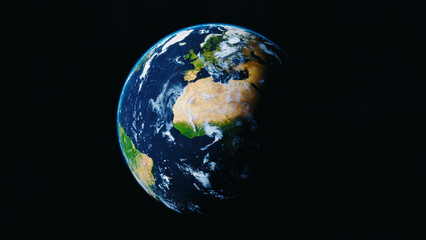 Planet Earth. Universe and planet. 3D-Rendering.