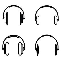 Headphones icon vector