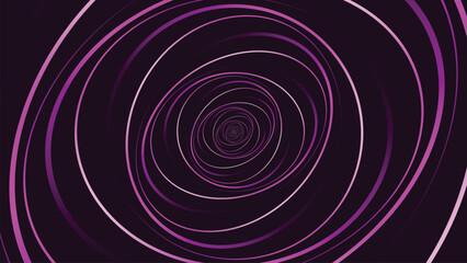 Abstract spiral data cycle simple thin line creative minimalist background.