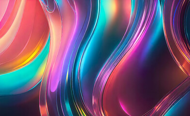 Abstract background of rainbow liquid metal, background for smartphone