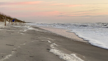 Sand Dunes on American Beach in Amelia Island at Sunrise