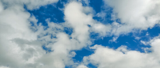 Blue sky with white clouds in the sky