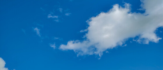 Blue sky with white clouds in the sky