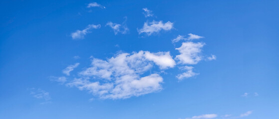 Blue sky with white clouds in the sky