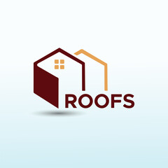 Virtual Roofing Staffing vector logo