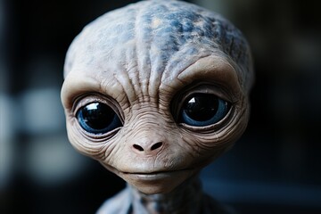 Alien close-up from outer space, sci-fi fantasy concept art for science fiction lovers