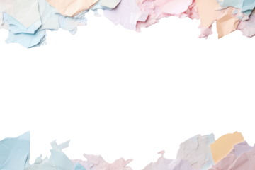 PNG Pastel colors border paper with ripped backgrounds petal textured
