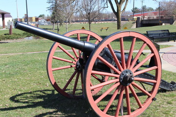 old cannon in the museum
