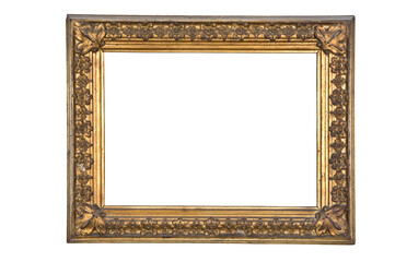 Old golden frame with ornaments