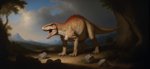 Dinosaur illustrations - obrazy, fototapety, plakaty